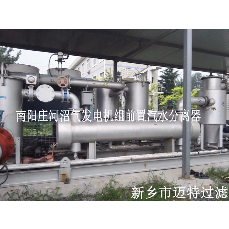 河南南阳垃圾沼气发电厂燃烧机前气体处理模块，